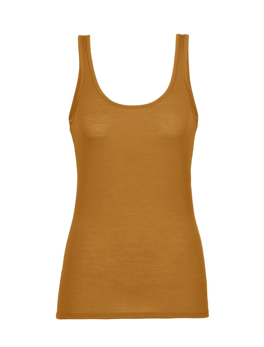 Icebreaker Merino Siren Tank Top Naisten Alusvaatteet Ruskea | FI 1710CTVE